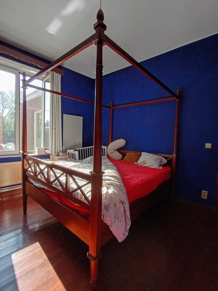Hemelbed, 160x200, incl lattenbodem, flamant, Huis en Inrichting, Slaapkamer | Bedden, Hout, Ophalen