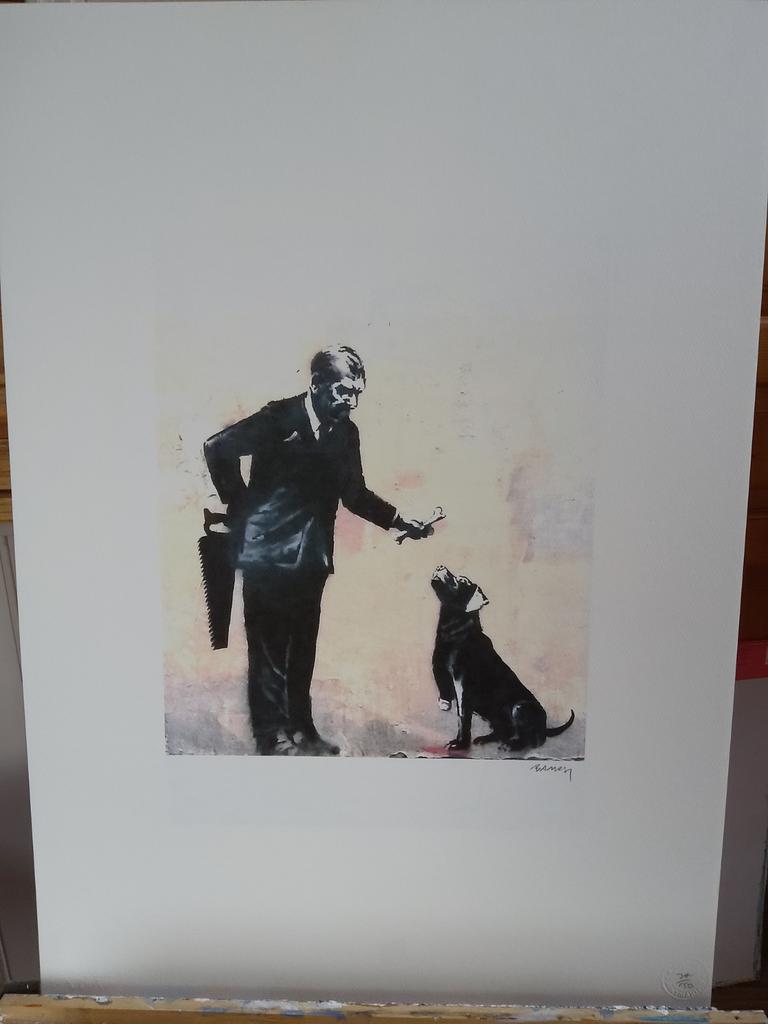 Litho banksy, Antiek en Kunst, Ophalen of Verzenden