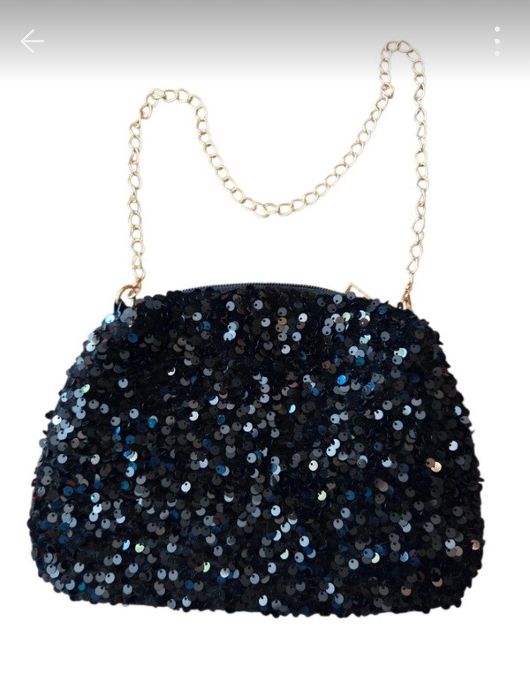 sac avec sequins noirs, Bijoux, Sacs & Beauté, Enlèvement ou Envoi, Neuf, Noir, Sac à bandoulière