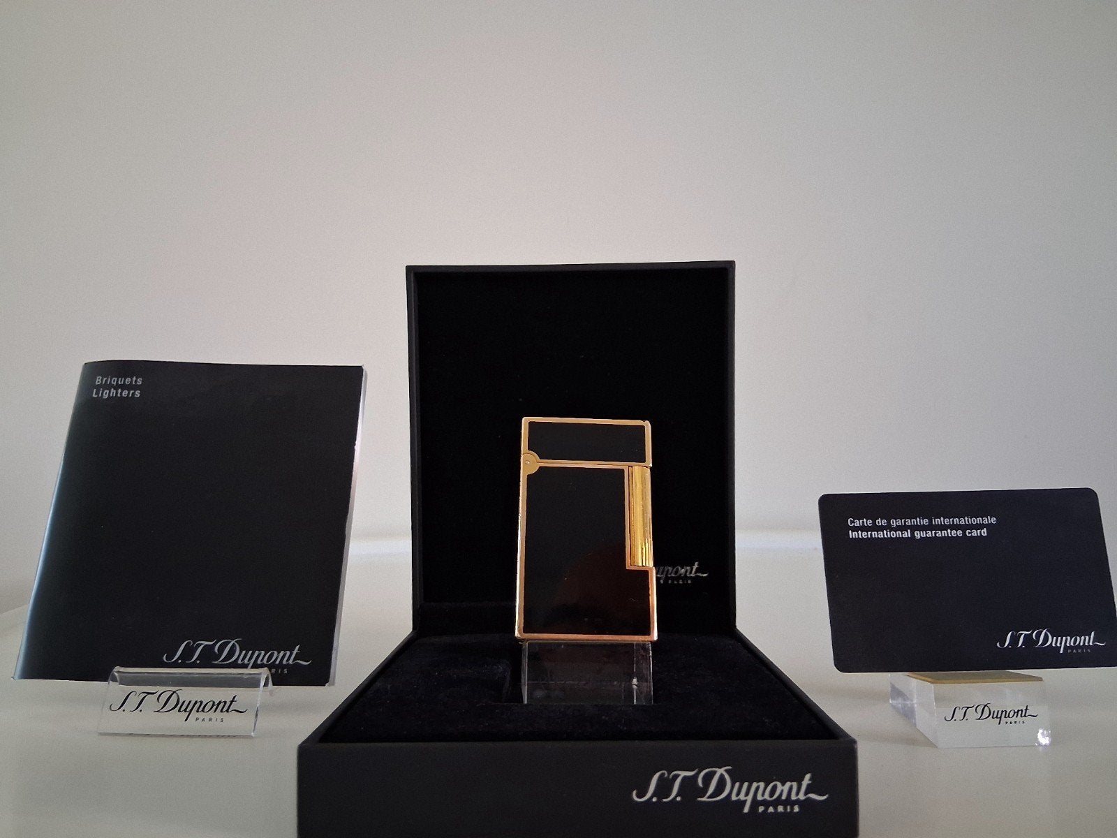 Briquet en laque chinoise Dupont L2, grand modèle, Collections, Enlèvement ou Envoi, Comme neuf, Briquet