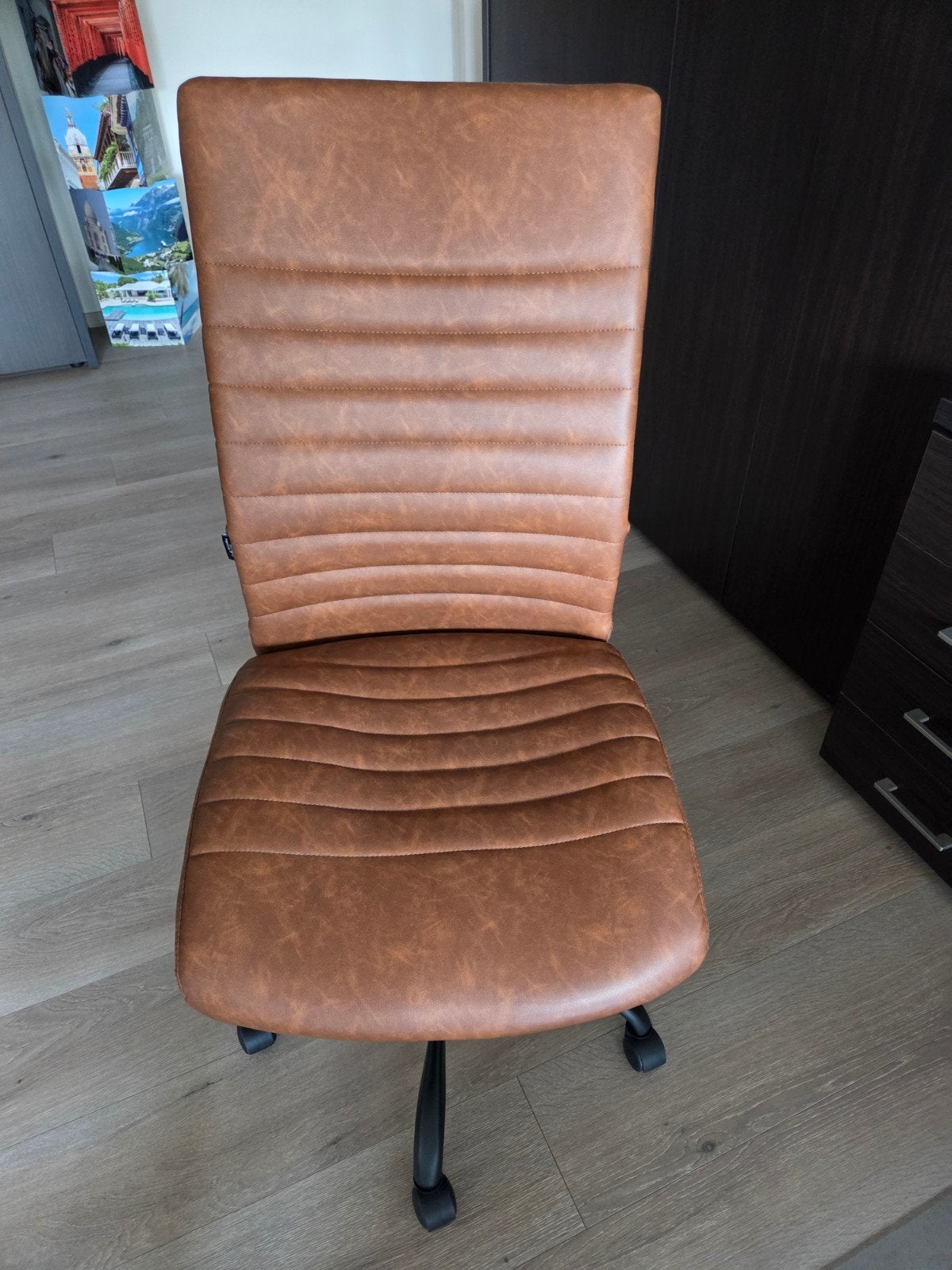 Bureaustoel BOAZ cognac, Huis en Inrichting, Bureaustoelen, Ophalen, Bureaustoel