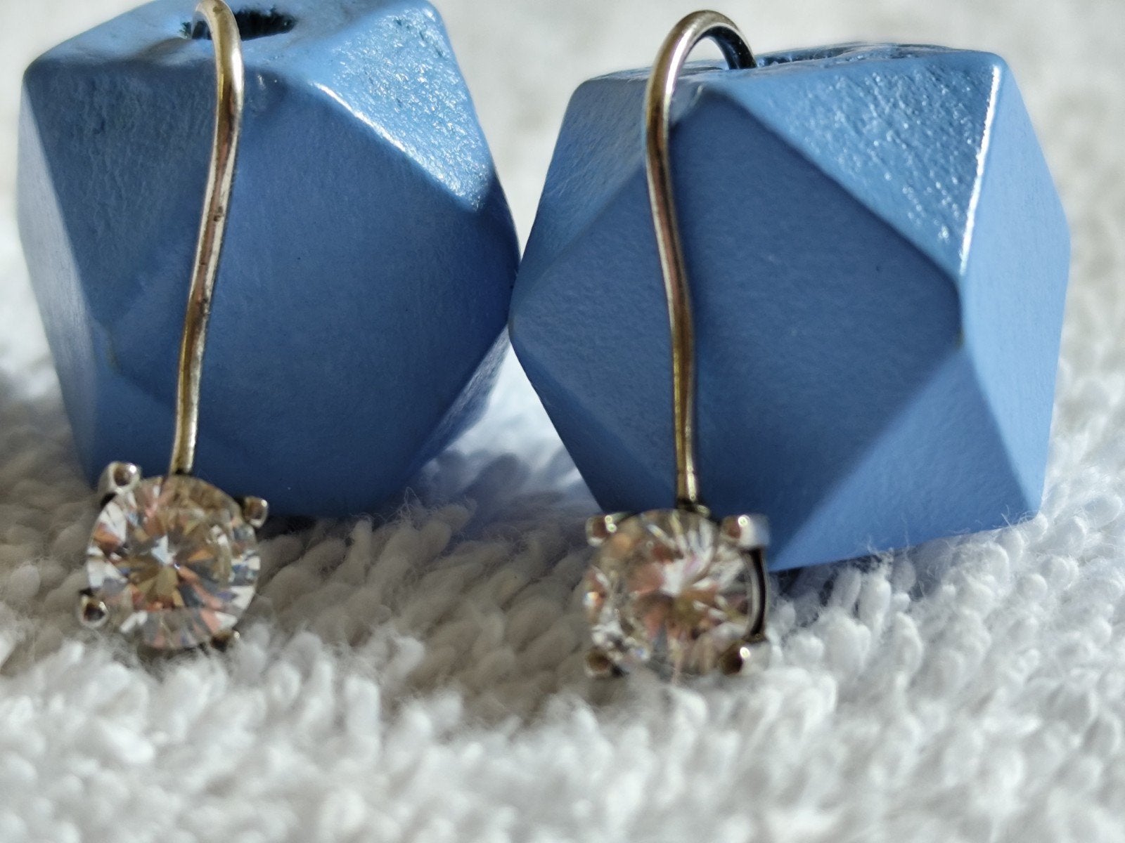 Zilver oorbellen met zirconia+ gratis set, Handtassen en Accessoires, Oorbellen, Ophalen of Verzenden, Zilver, Zilver