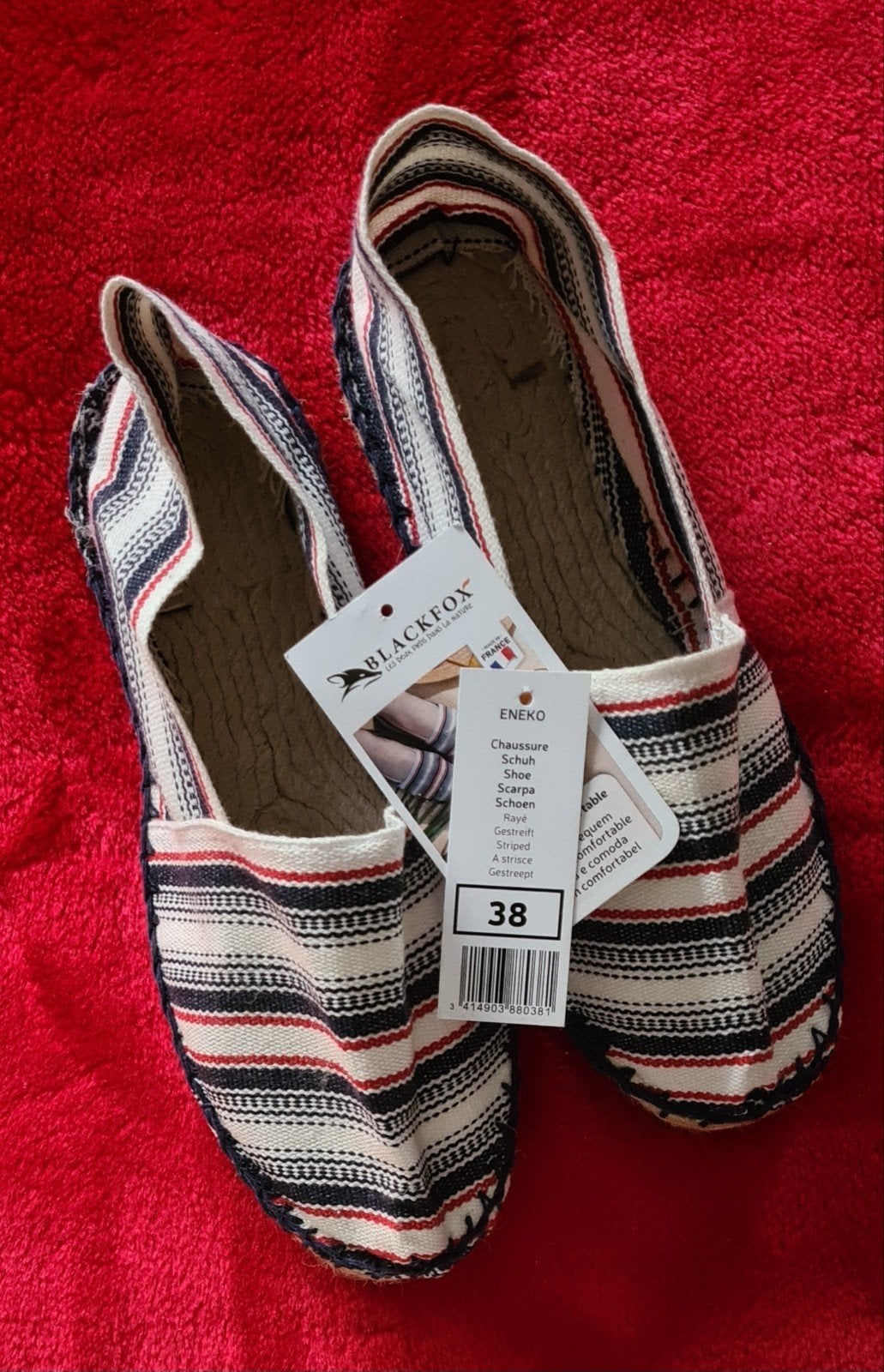 Nieuwe espadrilles 'Blackfox', 38 (39 ook verkrijgbaar), Kleding | Dames, Espadrilles, Overige kleuren, Nieuw, Ophalen of Verzenden