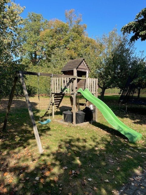 Speelhuis met schommel, Kinderen en Baby's, Ophalen, Gebruikt, Hout