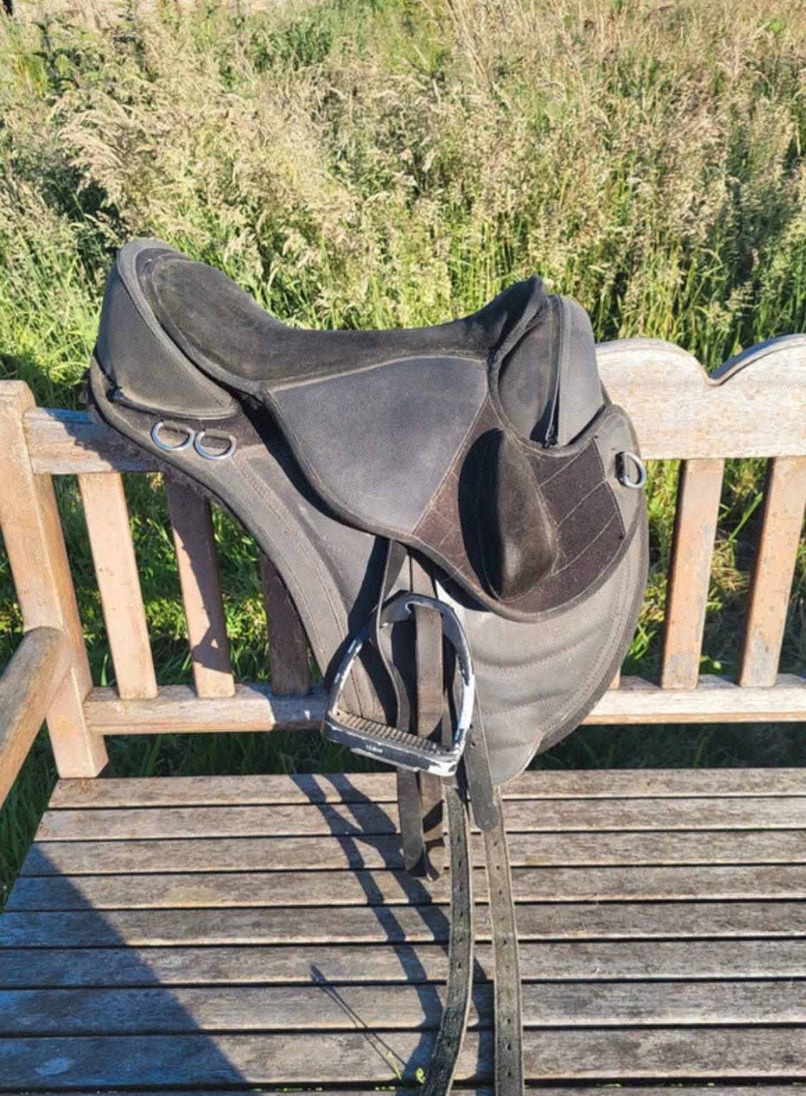 Barefoot JustAdjust veelzijdigheidszadel., Dieren en Toebehoren, Paarden en Pony's | Zadels, Ophalen, Gebruikt, Overige merken