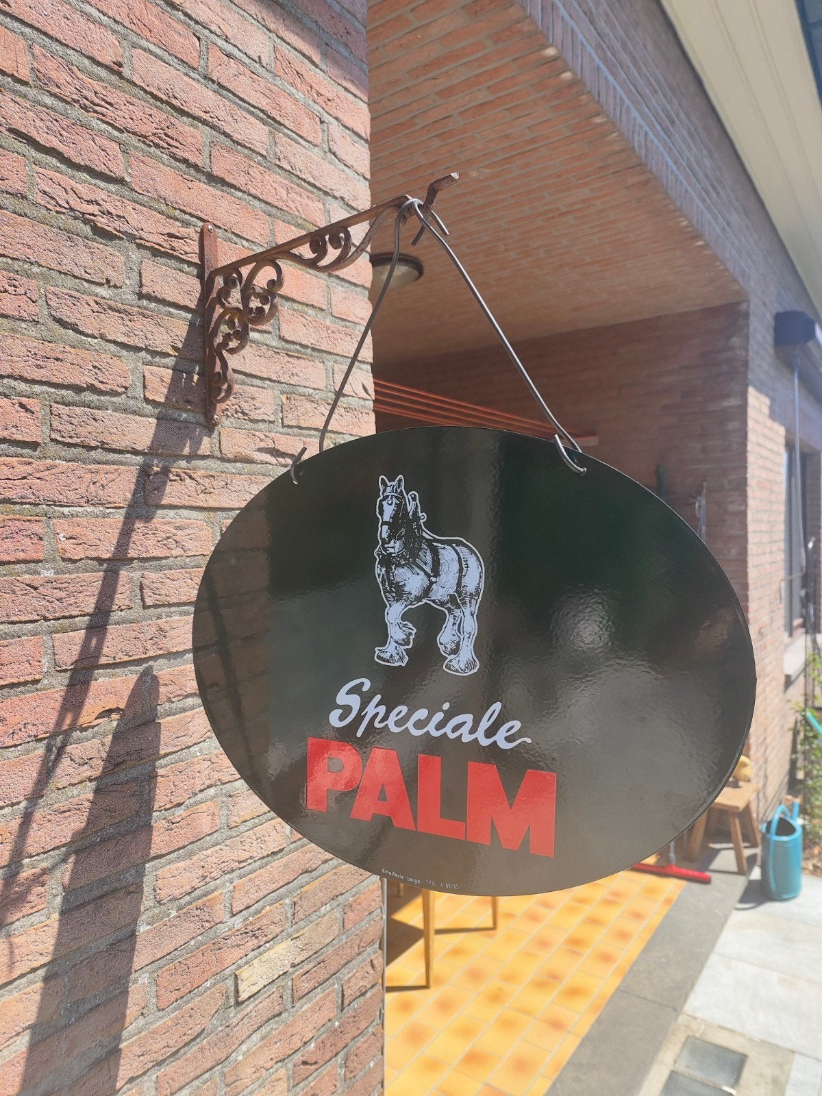 Origineel Dubbelzijdig Emaille Reclamebord "Speciale PALM", Verzamelen, Ophalen of Verzenden, Reclamebord