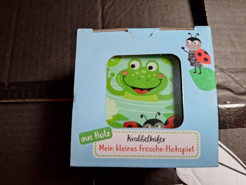 Vlooienspel krabbelkäfer junior hout groen 29-delig nieuw, Ophalen of Verzenden, Nieuw