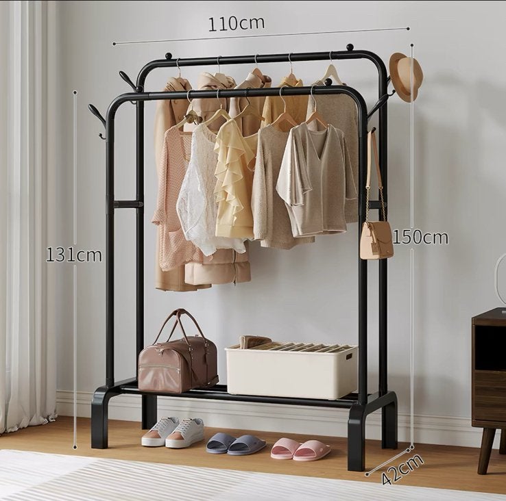 2x black clothes rack / kledingrek, Vêtements | Femmes, Portants à vêtements, Enlèvement, Comme neuf