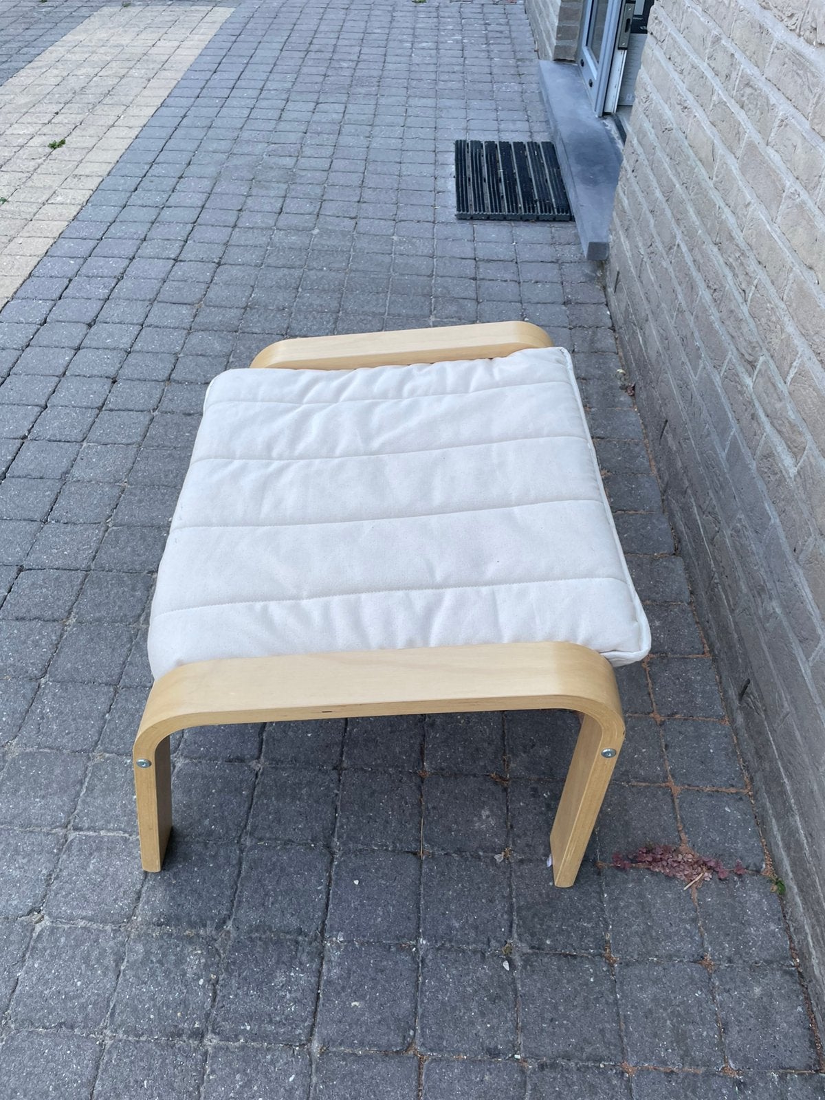 Bijzet stoeltje, Huis en Inrichting, Gebruikt, 55 tot 75 cm, Rechthoekig, Hout