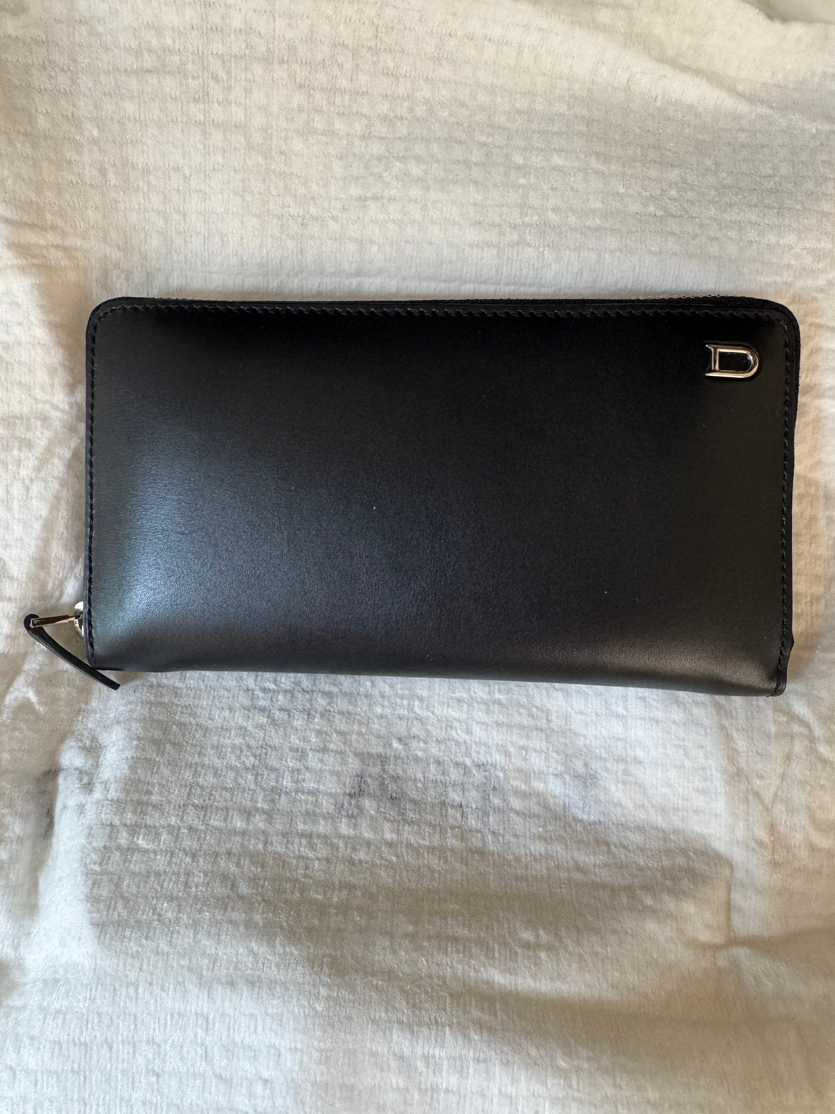 Delvaux dames portemonnee, Enlèvement, Comme neuf, Noir, Cuir