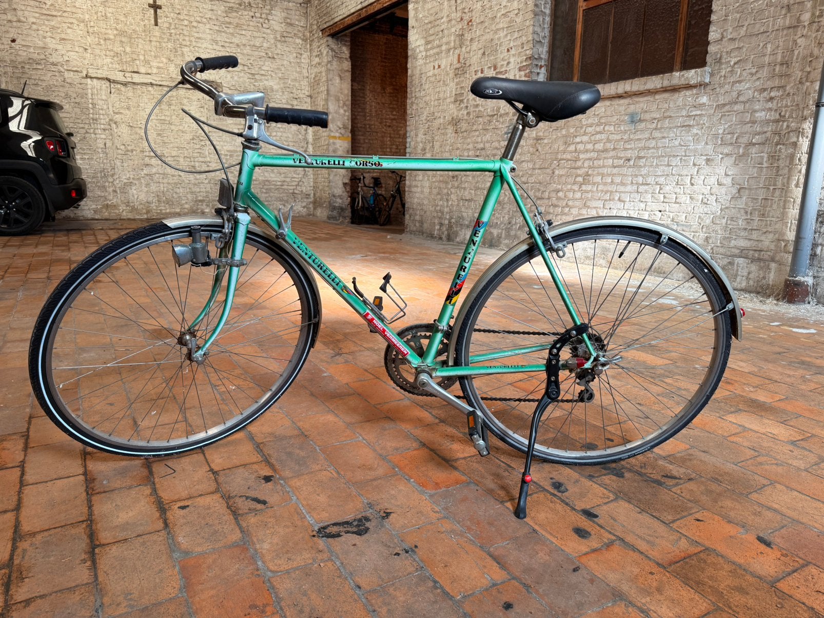 Vintage fiets, Vélos & Vélomoteurs, Autres marques, 10 à 15 vitesses, Frein sur jante, Acier