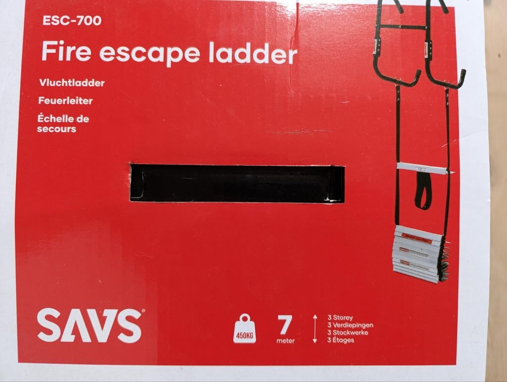 Vluchtladder, brandladder, nieuw, 3 verdiepingen, Ophalen of Verzenden, Nieuw