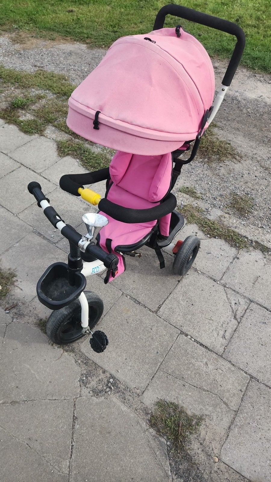 duw stap fiets, Ophalen