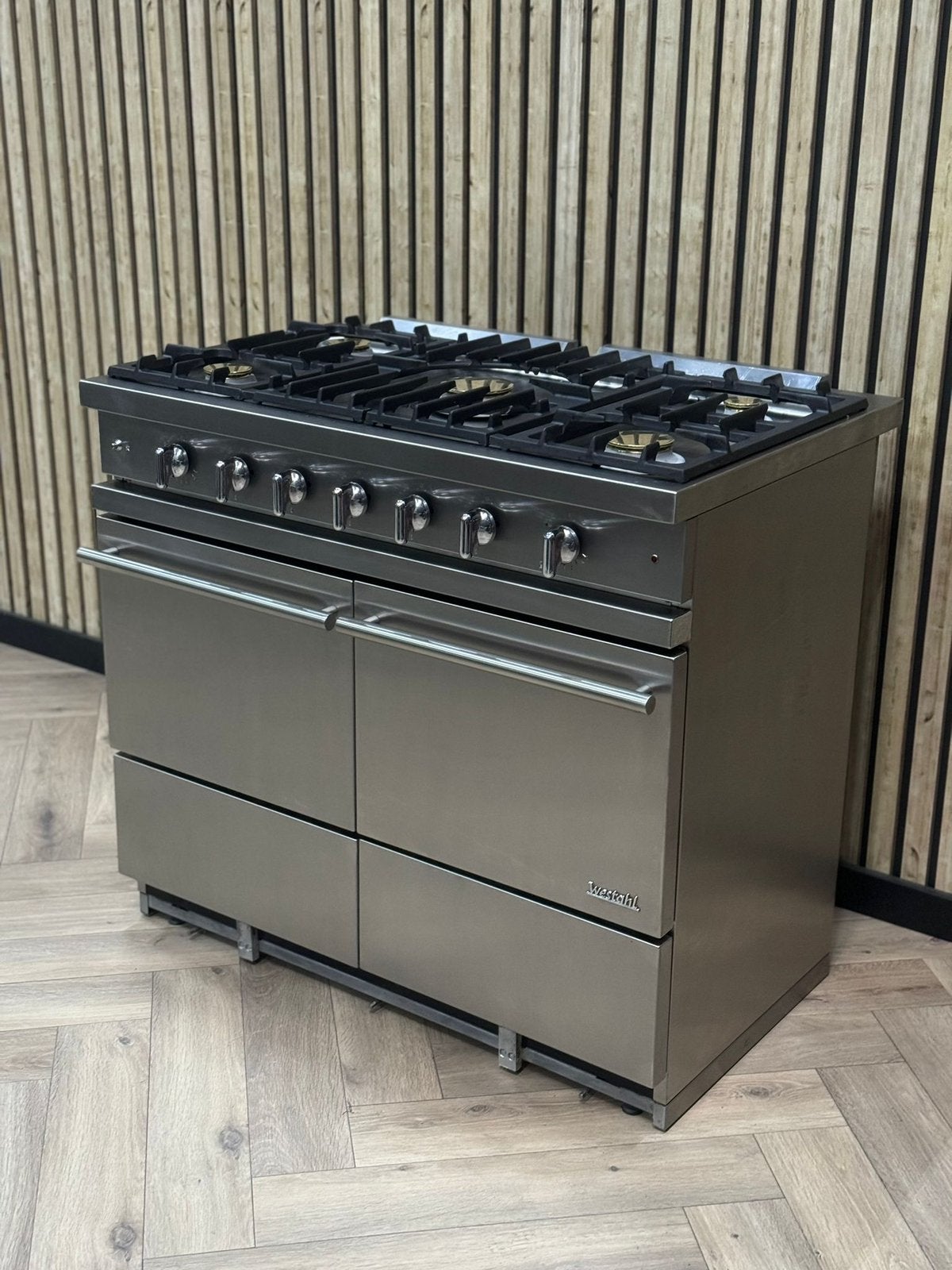 Prachtige Lacanche Inox Gas 100cm + Gasovens, Enlèvement ou Envoi, Gril, Électrique