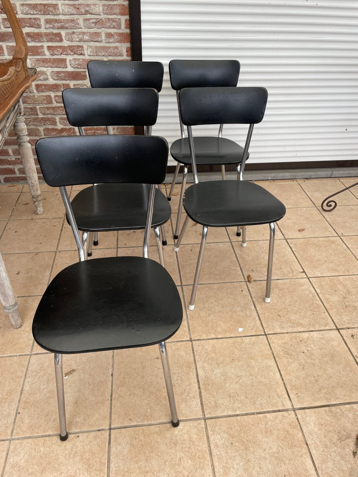 Stoelen 5 stuks, Huis en Inrichting, Stoelen, Ophalen, Gebruikt, Zwart, Vijf, Zes of meer stoelen