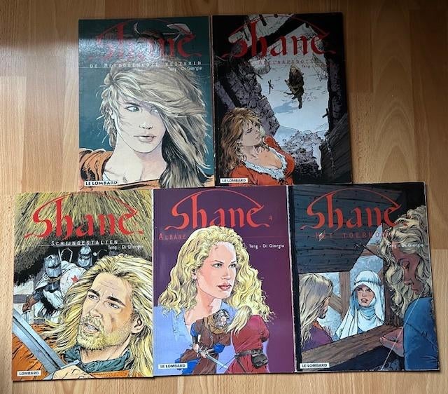 LOT 5x SHANE - RIDDERSTRIP - TENG DI GIORGIO BRAD PITT, Gelezen, Ophalen of Verzenden, Meerdere stripboeken, Teng - Di Giorgio