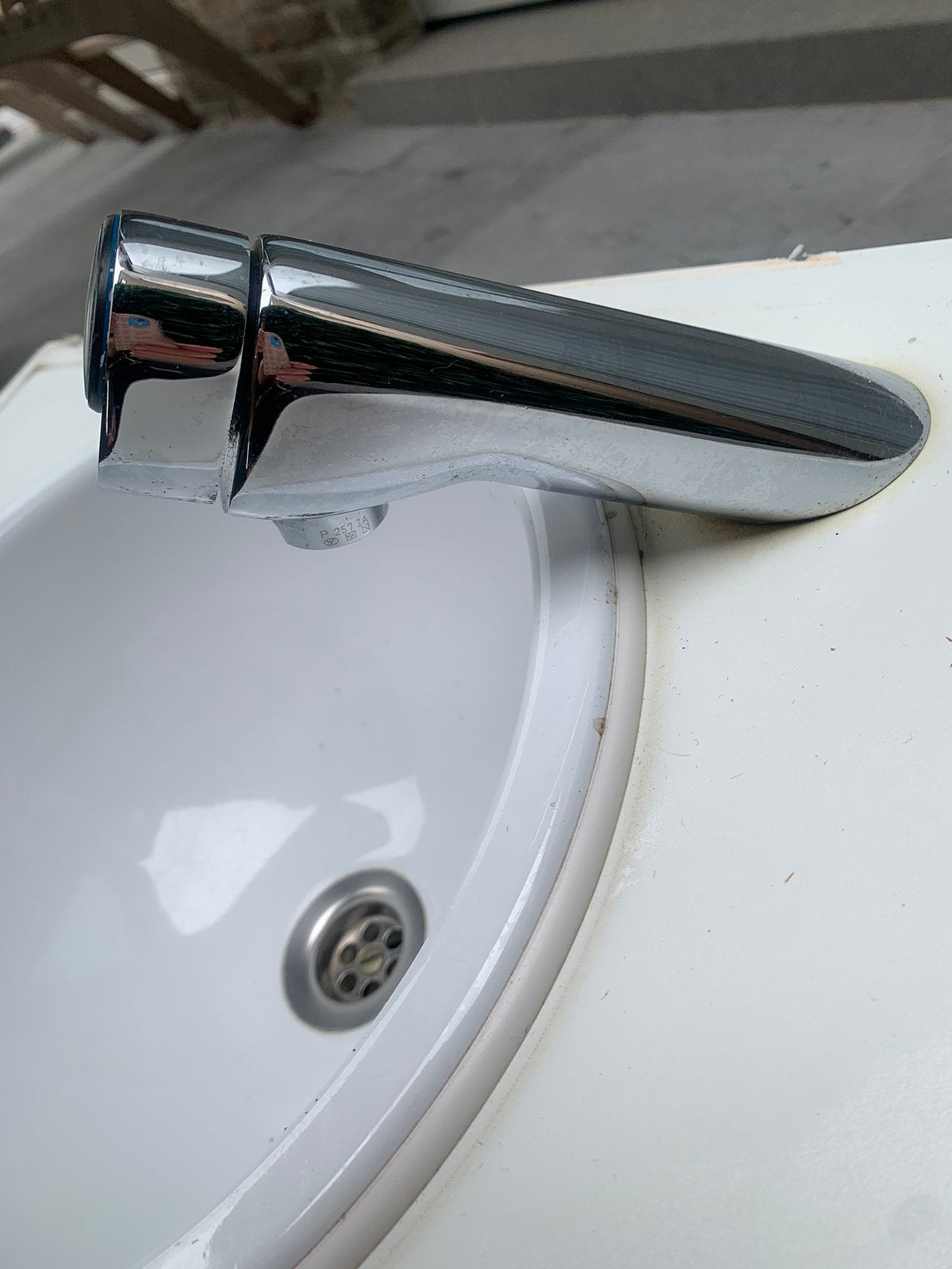 Wasbak opbouw Alape Eb Wit 30 cm +kraan ideal standaard, Ophalen, Minder dan 50 cm, Zo goed als nieuw, Minder dan 25 cm