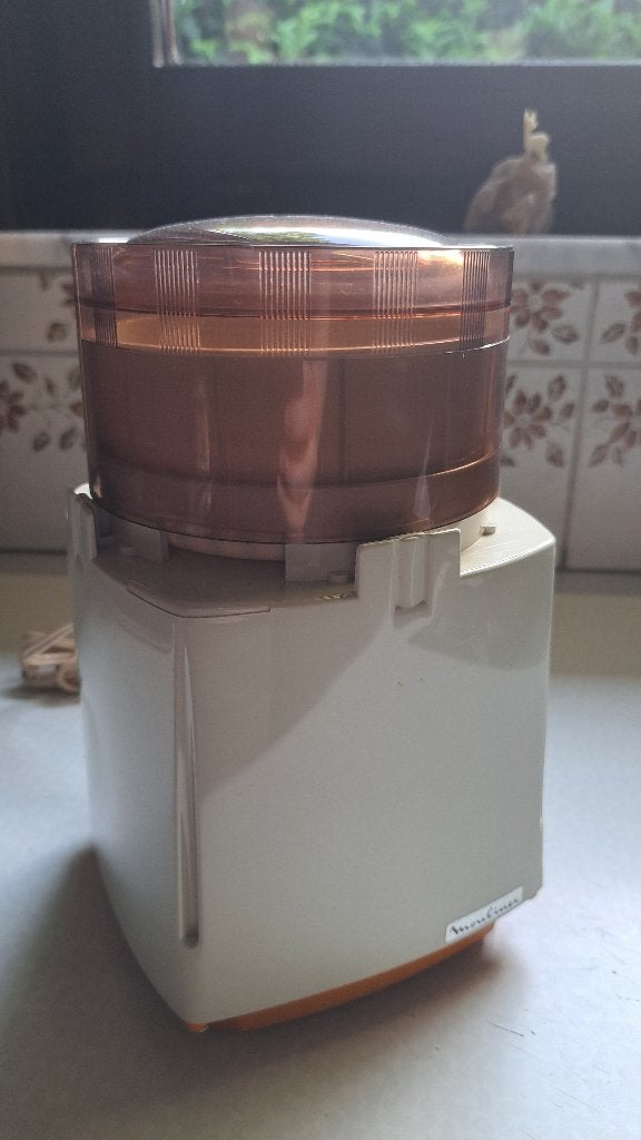 Vintage Moulinex Chopper/multifunctionele robot, Elektronische apparatuur, Blenders, Ophalen, Gebruikt, Blender