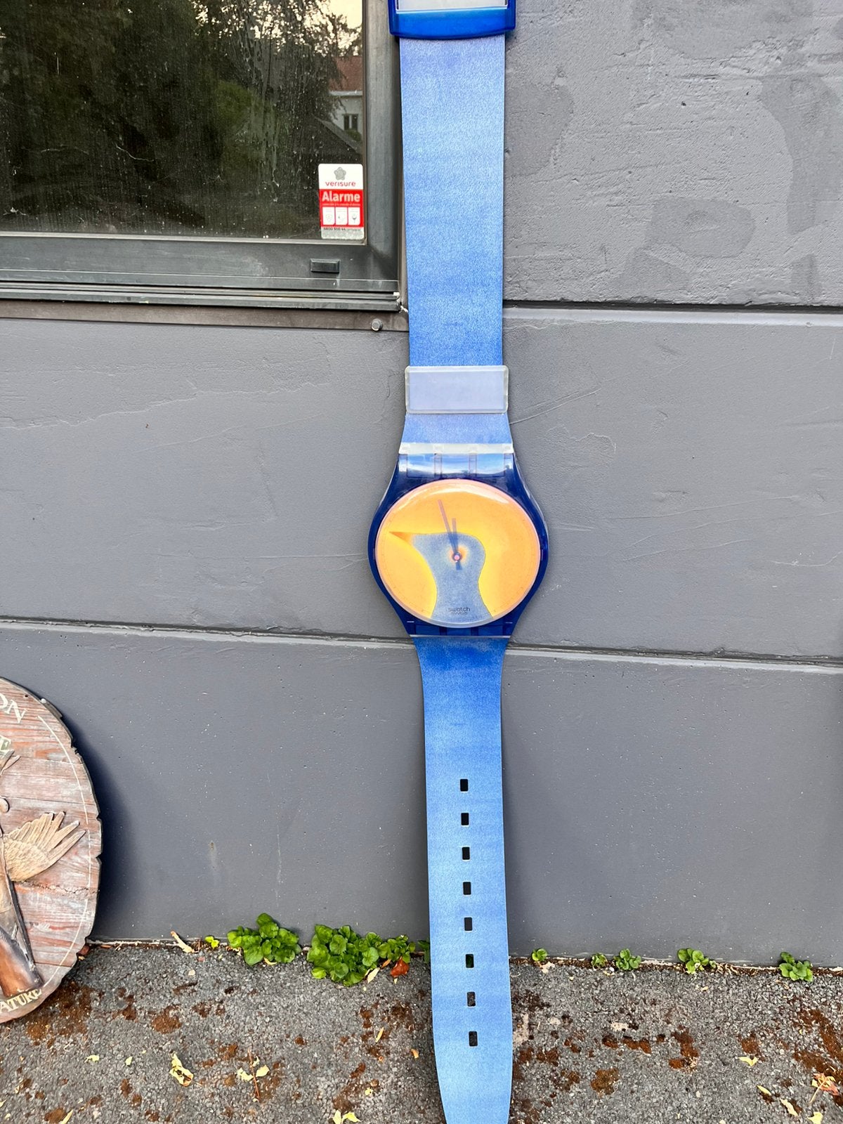 Montre vintage swatch geant, Swatch, Enlèvement, Utilisé, Autres matériaux