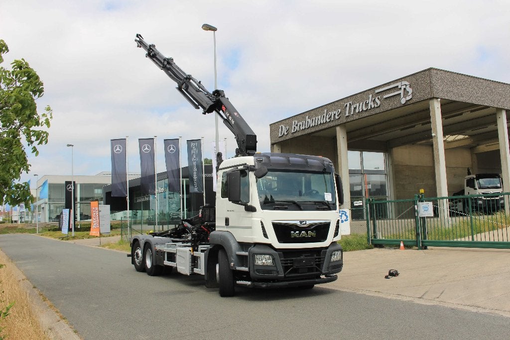 MAN TGS 26.420 6x2/4 - 2019 - 219.800 km - HIAB 188 E-3, Automaat, Euro 6, MAN, Wit
