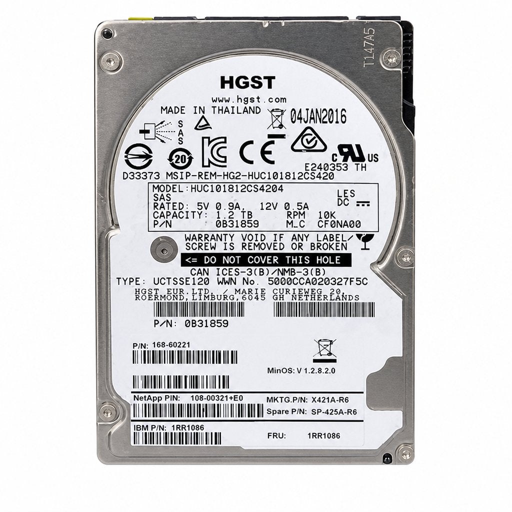 1.2TB HGST 0B31859 SFF 2.5 inch 12Gb SAS OUTLET, Informatique & Logiciels, Niet ingevuld, Enlèvement ou Envoi, Niet ingevuld, Utilisé