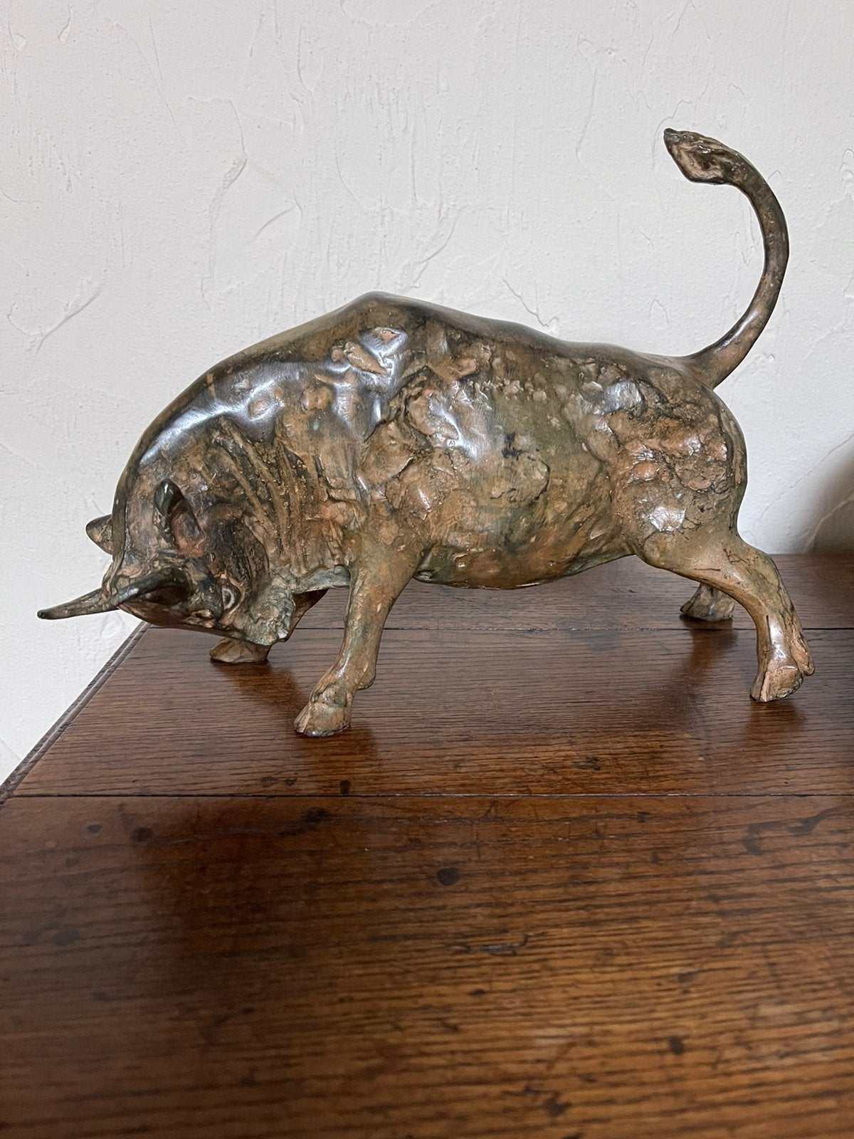 Stier Pierre Chenet, Antiek en Kunst, Ophalen, Brons