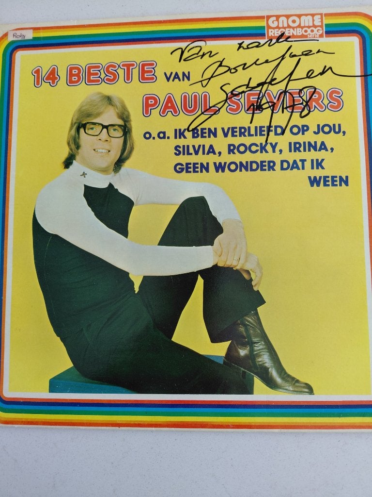 LP PAUL SEVERS MET HANDTEKENING VAN BOBBEJAAN SCHOEPEN, Cd's en Dvd's, Ophalen, LP, Zo goed als nieuw, Fotohoes