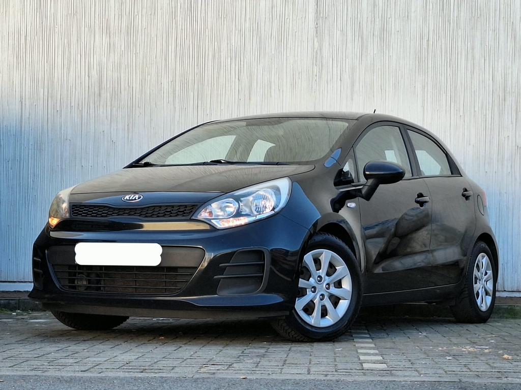 KIA Rio 1.2i / AIRCO/ EURO 6B/ 2015/ ESSENCE/ CARNET/ 2 clés, Autos, Achat, Euro 6, Entreprise, Noir