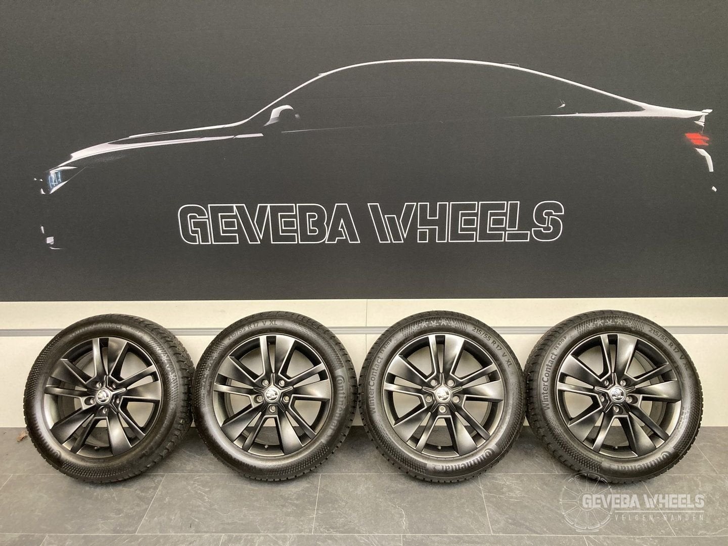 17” originele Skoda Karoq velgen + winterbanden 5x112 57A601, Pneus et Jantes, Véhicule de tourisme, -, 17 pouces
