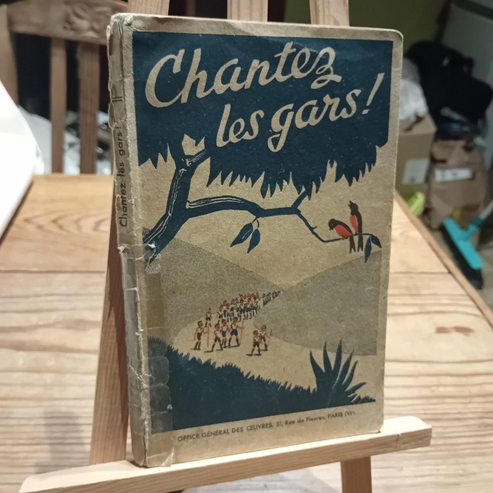 Hergé scoutisme : Chantez les gars ! Tintin et Milou (1941)b, Enlèvement ou Envoi, Tintin, Utilisé, Livre ou Jeu