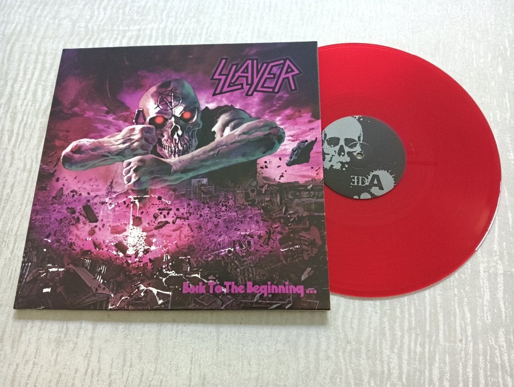 Slayer  Lp  Back to the Beginning - red marbled, LP, Heavy metal, Beschermende buitenhoes, Ophalen of Verzenden