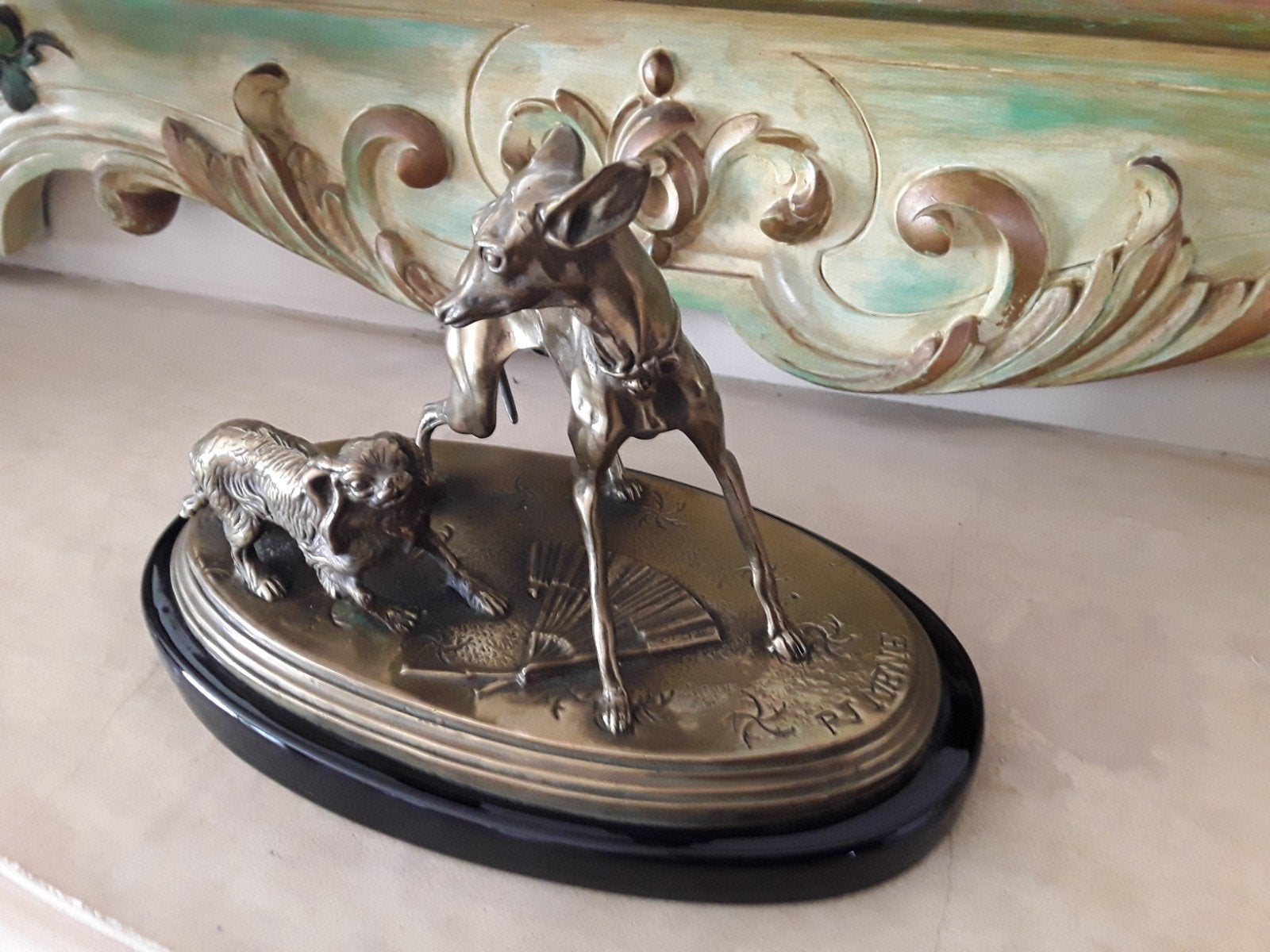 Zeer mooie honden IN BRONZE, Brons