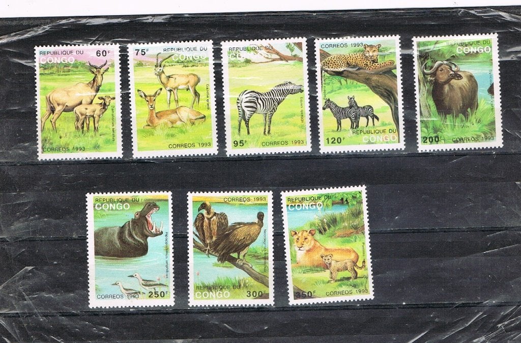 REP CONGO(FR) : FAUNA-REEKS POSTFRIS, Ophalen of Verzenden, Dier of Natuur