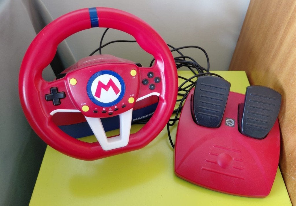 Hori Mario Kart Racing Wheel Pro Mini stuur., 1 joueur, Enlèvement, Utilisé