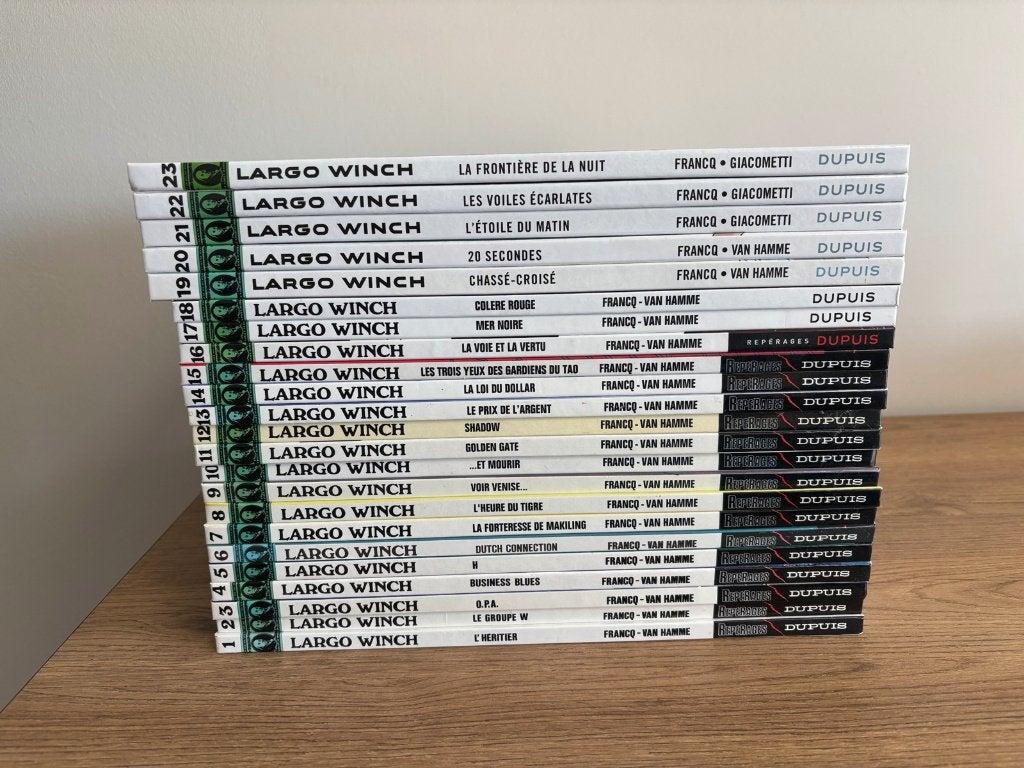 BD Largo Winch 1-23 (9-23 EO), Plusieurs BD, Enlèvement, Utilisé