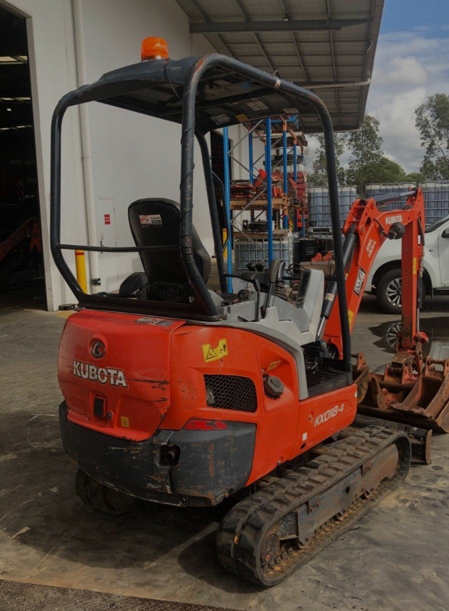 kubota graafmachine, Ophalen, Graafmachine