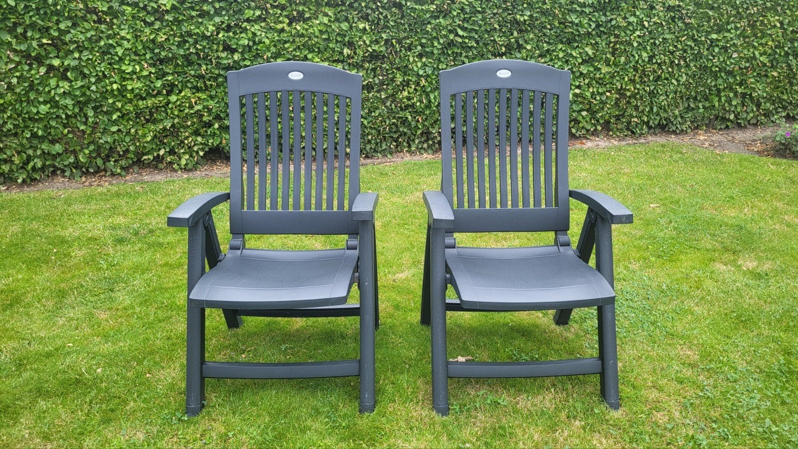 tuinstoelen verstelbaar met bijhorende kussens merk hartman, Tuin en Terras, Ophalen, Verstelbaar