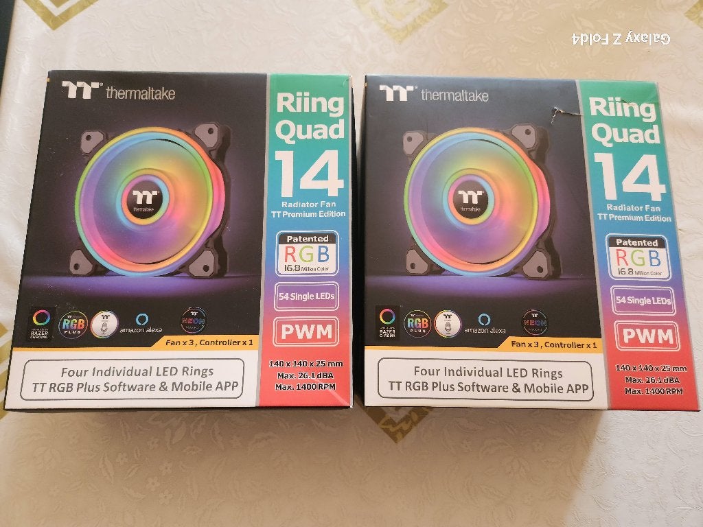 Ventilateur Thermaltake Riing Quad 14 RGB, Enlèvement ou Envoi, Comme neuf