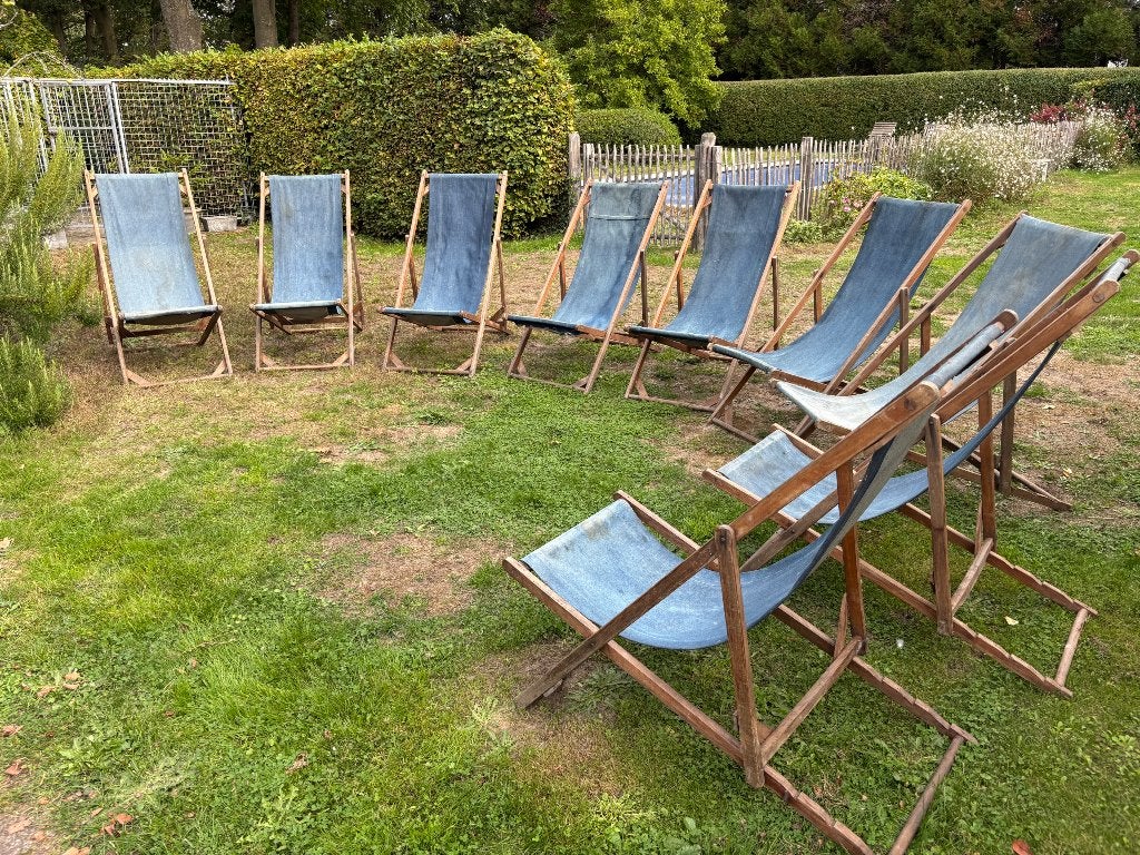 Strandstoelen, Jardin & Terrasse, Enlèvement, Utilisé, Bois, Ajustable