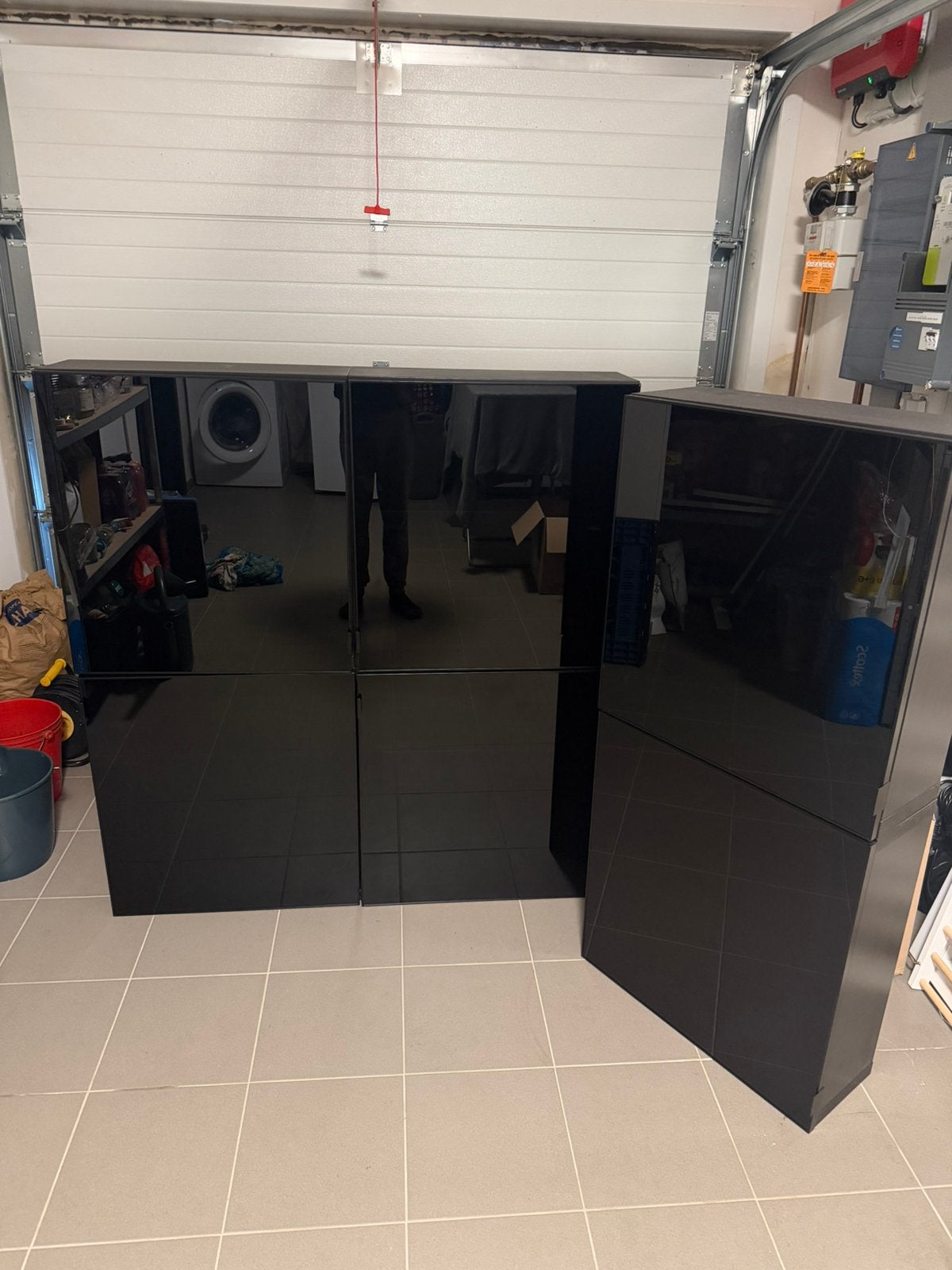 Armoires Besta avec portes vitrées, Enlèvement, Comme neuf