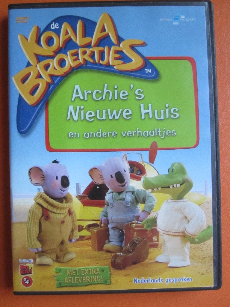 De Koala broertjes - Archie's Nieuwe Huis, Cd's en Dvd's, Dvd's | Kinderen en Jeugd, Alle leeftijden, Poppen, Tv-serie, Zo goed als nieuw