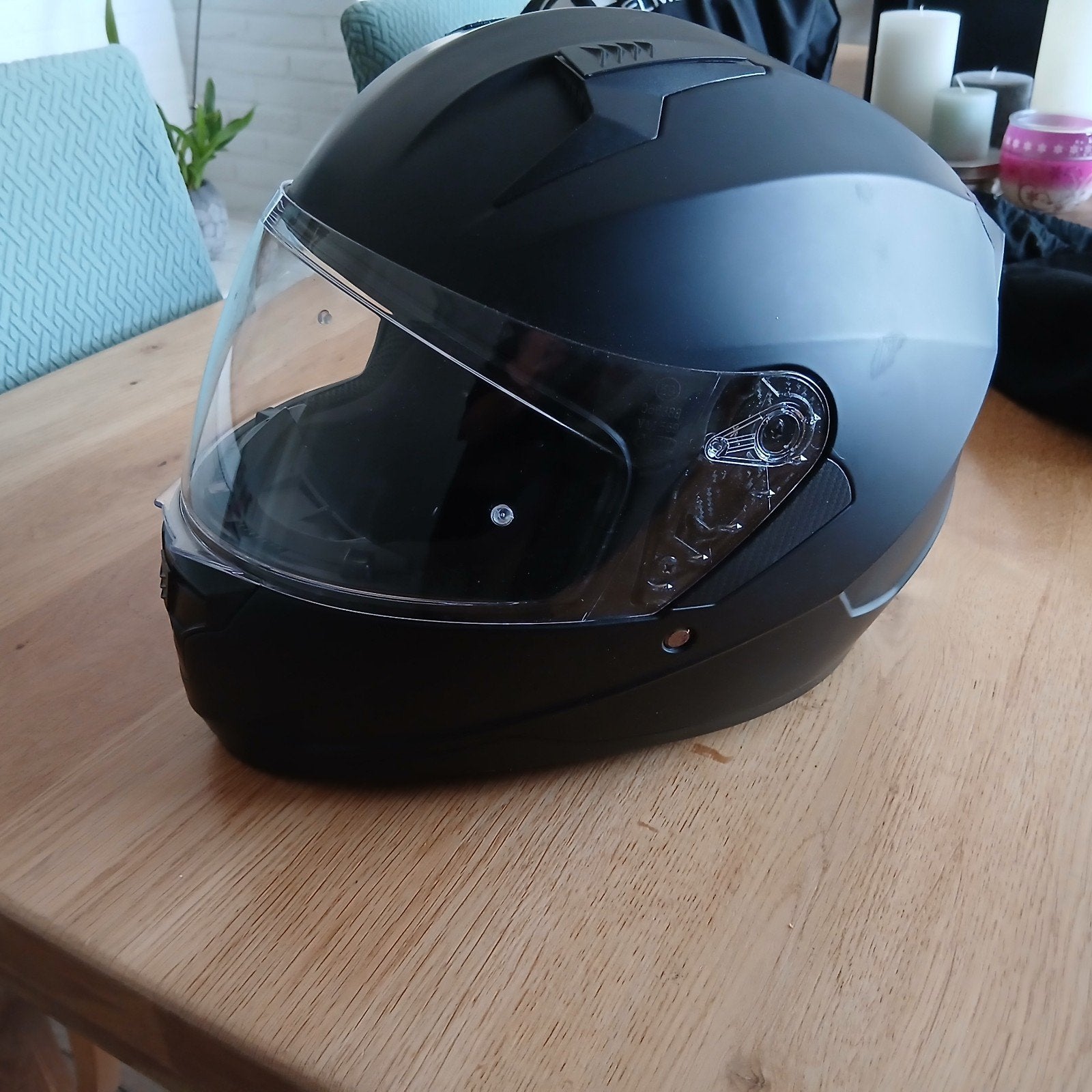 motor helm in nieuwstaat maat S, Fietsen en Brommers, Brommerhelmen, Ophalen