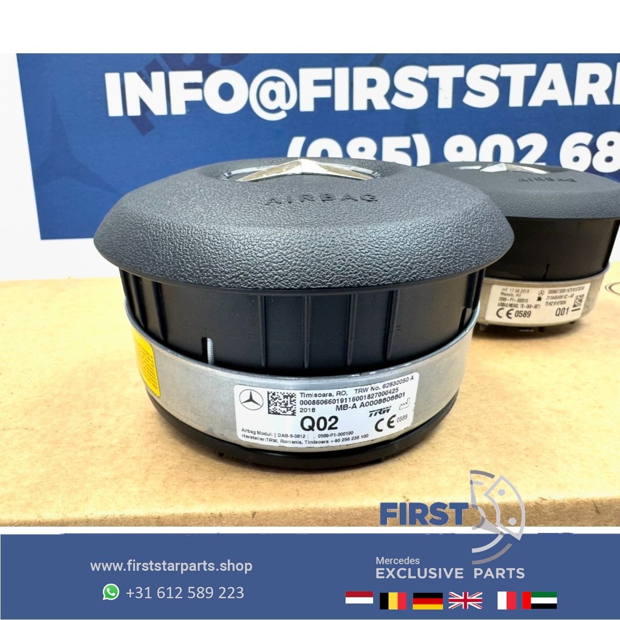 2020 AMG STUUR AIRBAG W177 W118 H247 W205 W213 W238 W257 W16, Gebruikt, -, Ophalen of Verzenden, -