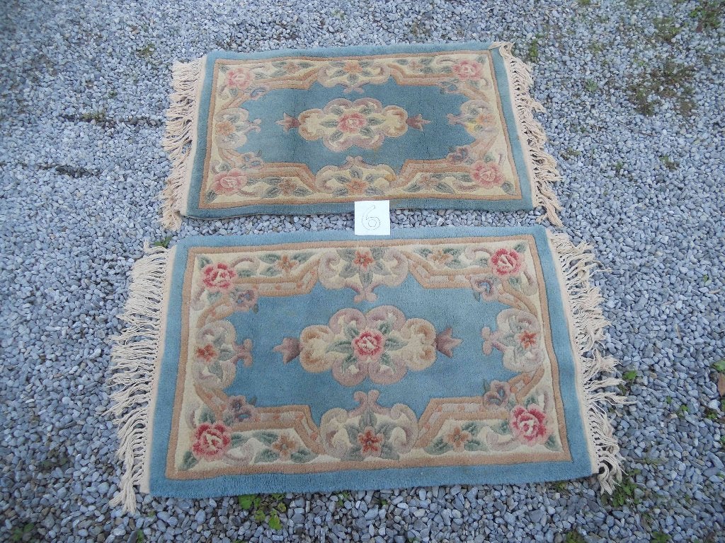 Carpettes chinoises, Maison & Meubles, Ameublement | Tapis & Moquettes, Enlèvement ou Envoi, Utilisé, Bleu