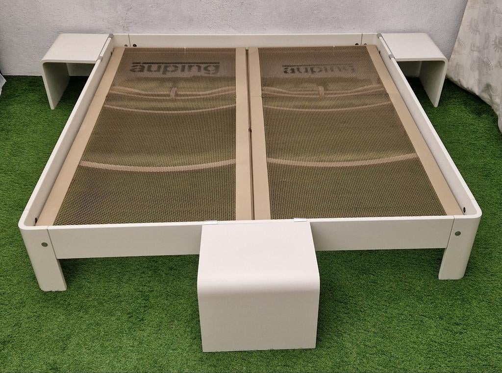 Lit Auping Auronde 180x200 cm avec 3 tables d'appoint, Enlèvement ou Envoi