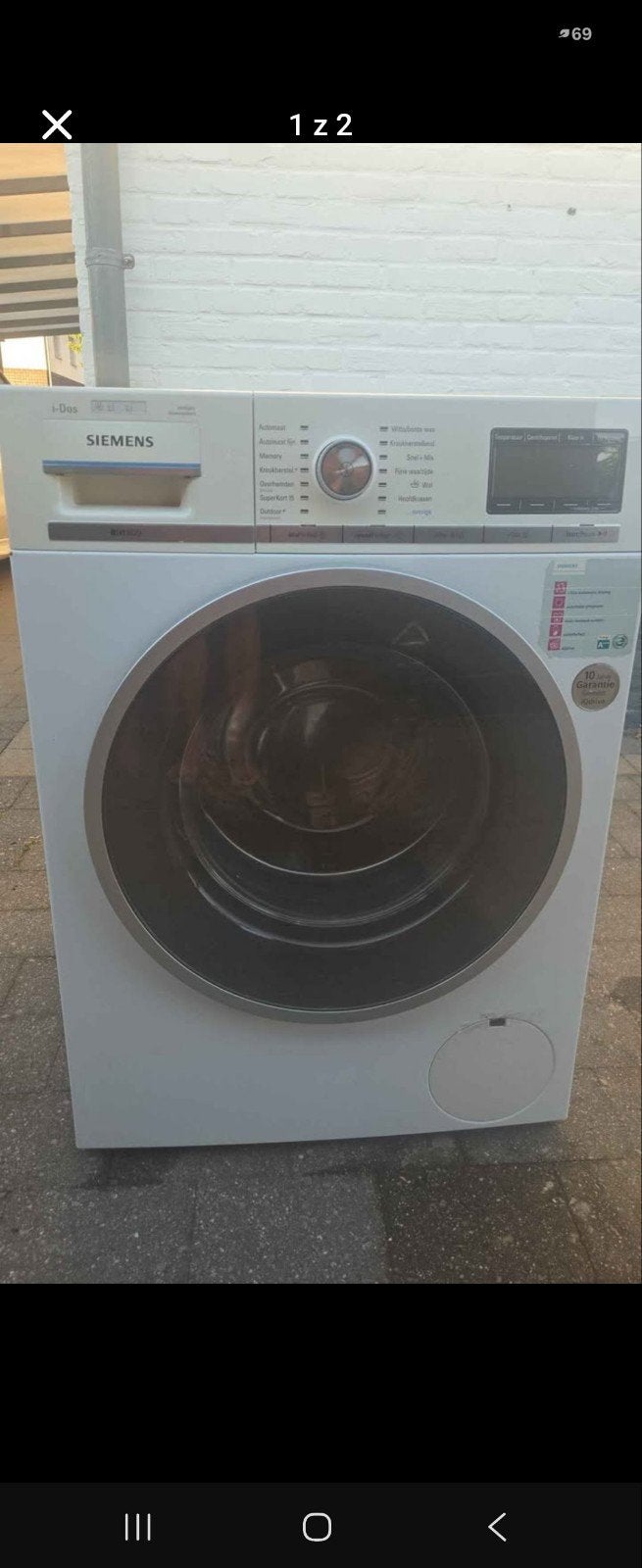 Waschachine Samsung iq800, Elektronische apparatuur, 10 kg of meer, Ophalen of Verzenden, Gebruikt, 90 tot 95 cm