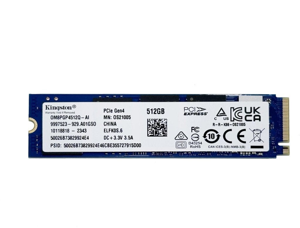 Kingston SSD NVME 512 Go PCIe Gen4 - OM8PGP4512Q-AI, Informatique & Logiciels, Disques durs, Neuf, Kingston, SSD, Interne