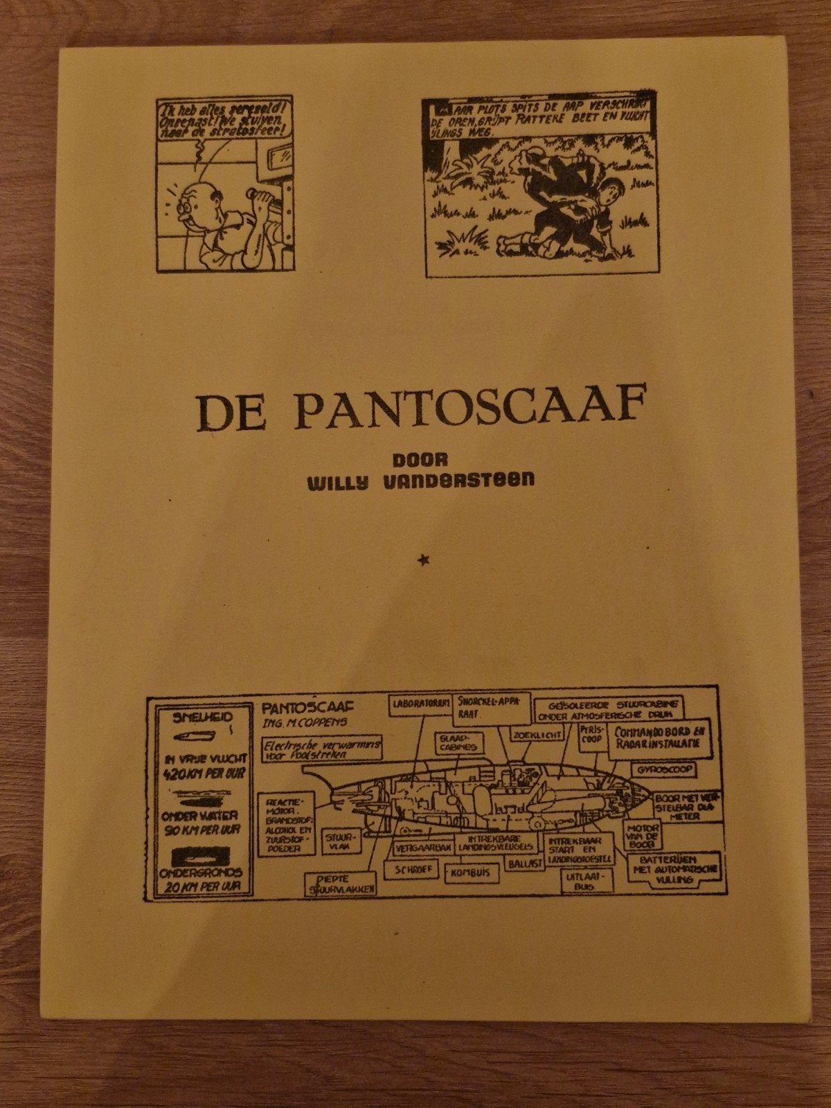 Zeldzame roofdruk  Willy Vandersteen De Pantoscaaf , 1985, Une BD, Enlèvement ou Envoi, Comme neuf