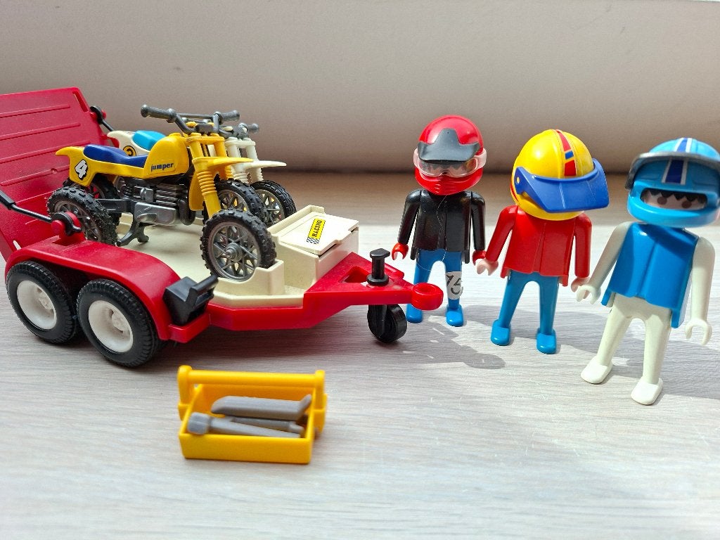 Playmobil - retro -  aanhangwagen, Kinderen en Baby's, Speelgoed | Playmobil, Ophalen of Verzenden, Gebruikt, Los Playmobil