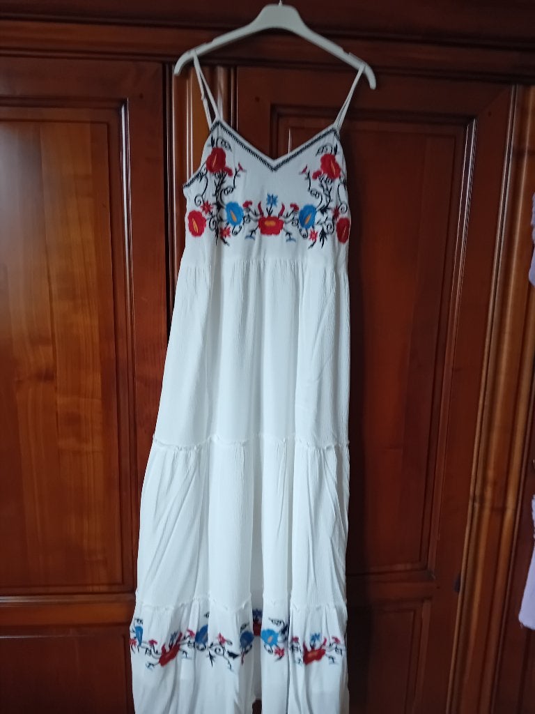 kleding, Kleding | Dames, Jurken, Wit, Maat 42/44 (L), Ophalen of Verzenden, Zo goed als nieuw